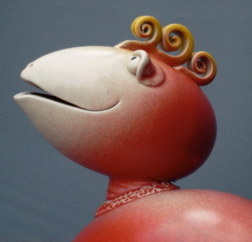 Brasilianisches Lockenhuhn  Dolores Wasserspeier