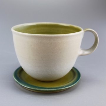 Tasse mit Deckel / Untertasse <br>                        ca 400ml