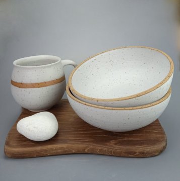 Becher und   bowle :<br> Durchmesser ca 22cm