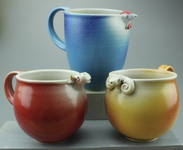 Tierkopfbecher <br>                                              ca 380ml