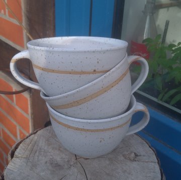 Milchkaffeetasse<br>strandtweiss